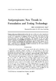 Antiperspirants: New Trends in Formulation and Testing Technology