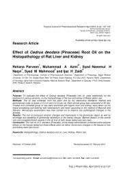 Effect of Cedrus deodara (Pinaceae) Root Oil on the Histopathology ...