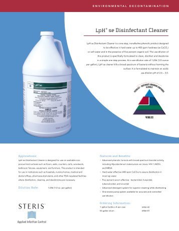 LpH® se Disinfectant Cleaner - AllMed