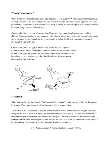 What is Photocatalyst ? Mechanism - Abolin Co