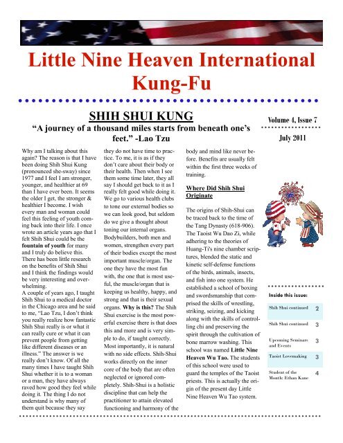 Little Nine Heaven International Kung-Fu