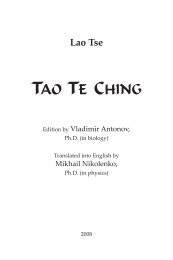 TAO-TE-CHING - Divine Way of Spiritual Heart