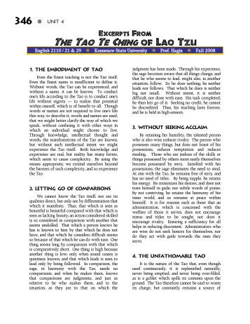 lao tzu tao te ching essay lao tzu tao te ching essay