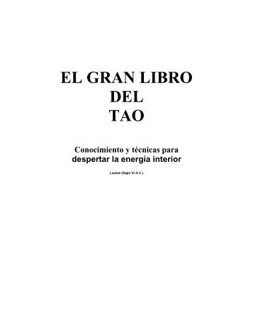 Libro - ( Lao Tse ) El gran Libro del Tao - Tao te king ( Español ...