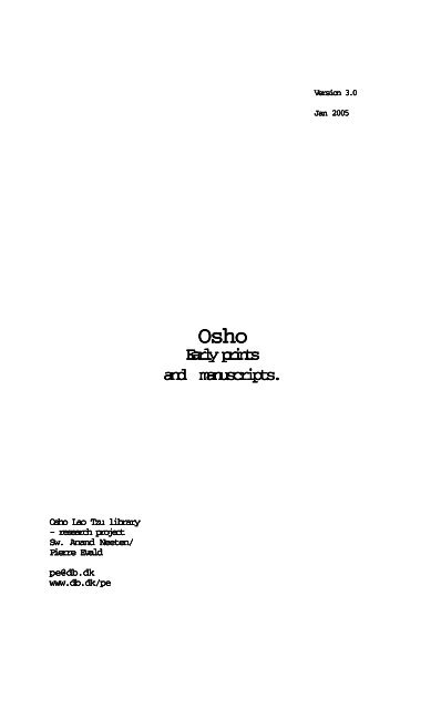Osho Lao Tzu 2004 enkeltsidet.p65 - Pierreevald.dk