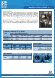 Ferro Silicon Calcium Cored wire - Minex