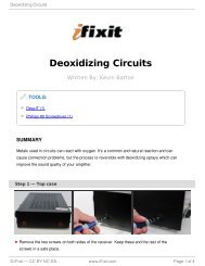 Deoxidizing Circuits - iFixit