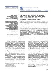 enzymatic scavenging of oxygen dissolved in water - doiSerbia