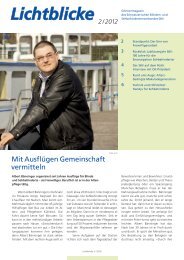 2/ 2012 - Schweizerischer Blinden- und Sehbehindertenverband, SBV