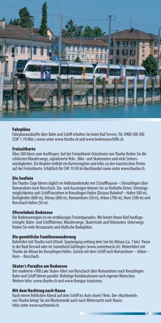 Erlebnis Bodensee - Schweizerische Bodensee ...