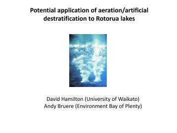Destratification - LakesWater Quality Society