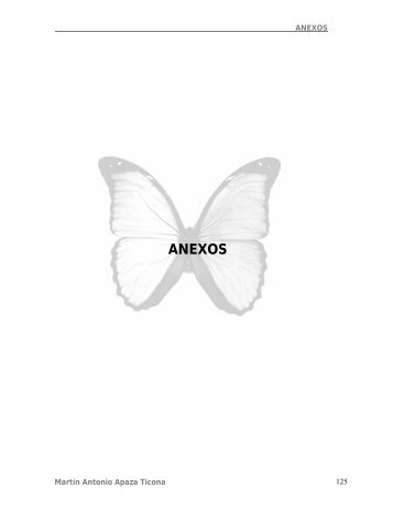 ANEXOS - Proyecto Diversidad de las Mariposas Andinas Tropicales