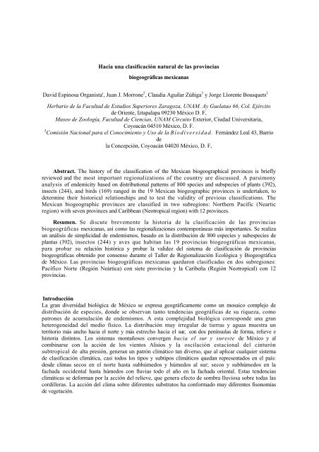 Informe final* del Proyecto Q054 Hacia una clasificación ... - Conabio