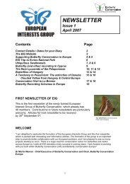 EIG newsletter - Butterfly Conservation