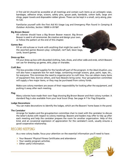 Beaver Leader's Handbook - Scouts Canada