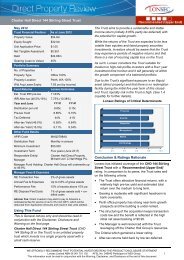 As reported in Lonsec's last Portfolio Partners update ... - Charter Hall