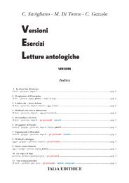 Versioni Esercizi Letture antologiche