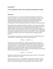 Experiment 9 Cyclic Voltammetric Study of ferrocyanide/ferricyanide ...