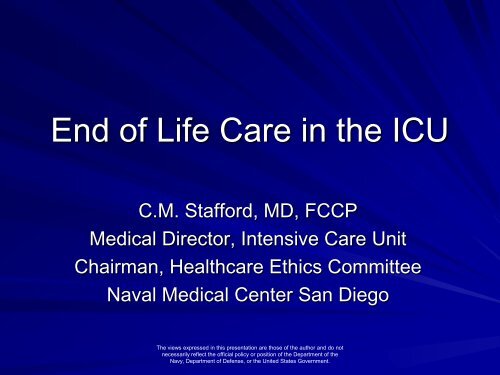 Palliative Care - Navy Medicine