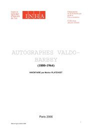 Inventaire Valdo-Barbey - Institut National d'Histoire de l'Art