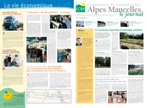 Alpes Mancelles - Le journal N° 10 - Communauté de communes ...