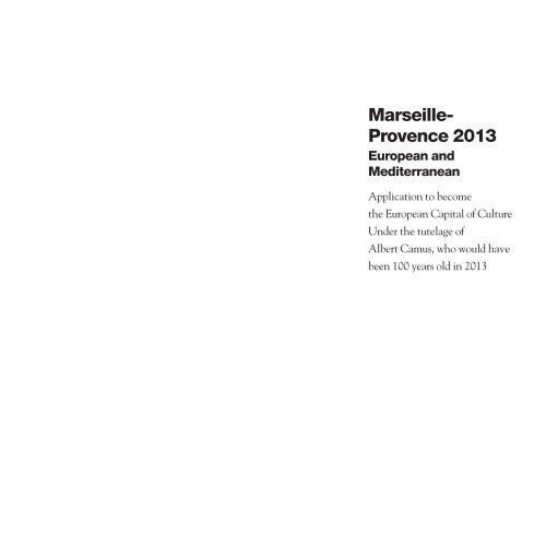 Download the application file (221p) - Marseille-Provence 2013
