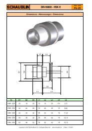 DIN 69893 - HSK E - Schaublin SA