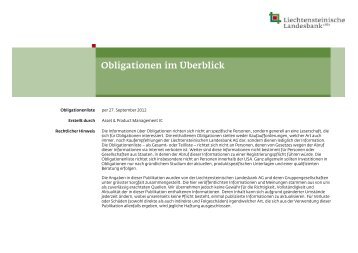 Obligationenliste - Liechtensteinische Landesbank