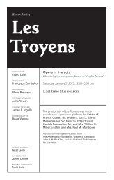 January 5: Les Troyens - Metropolitan Opera