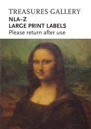 Large Print Labels - NLA-Z - National Library of Australia