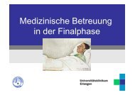 Die Sterbephase - Palliativmedizin