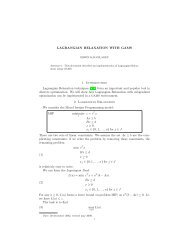 Lagrangian Relaxation with GAMS - Amsterdam Optimization ...