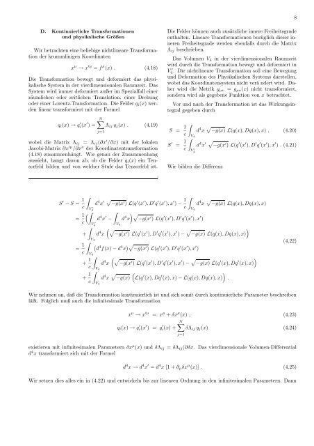 Lagrange-Formalismus für Elektrodynamik und Gravitation