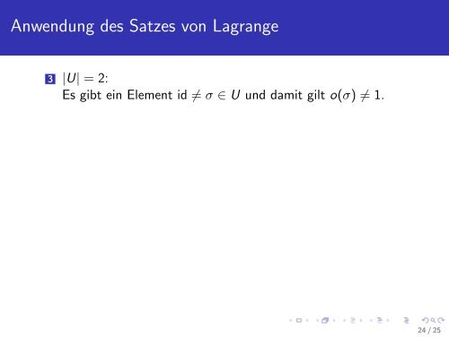 Grundlegende Begriffe und der Satz von Lagrange - Universität ...