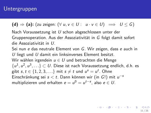 Grundlegende Begriffe und der Satz von Lagrange - Universität ...