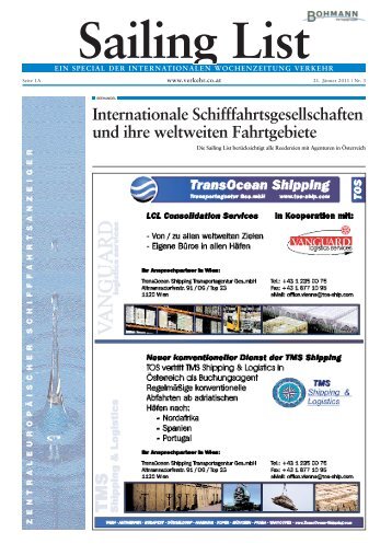 Internationale Schifffahrtsgesellschaften und ihre ... - Verkehr