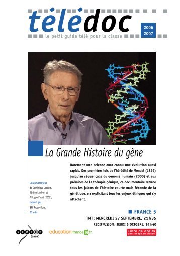 La Grande Histoire du gène - CNDP