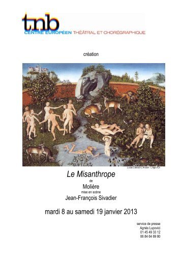 DP Le Misanthrope.pdf - Théâtre de Caen