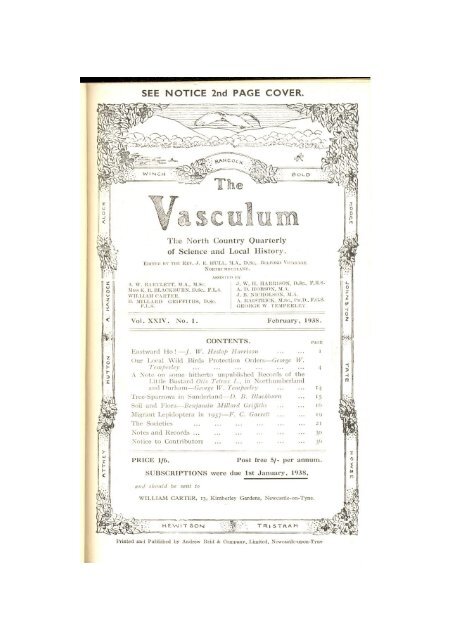 1938 - The Vasculum