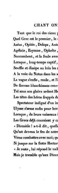 l'iliade. - Comptes rendus sur la littérature ancienne et moderne de ...