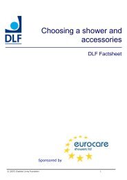 Choosing a shower and accessories - Disabled Living Foundation