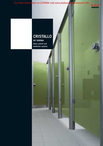 Glass Fittings: Cubicles and Washroom Systems - CRISTALLO