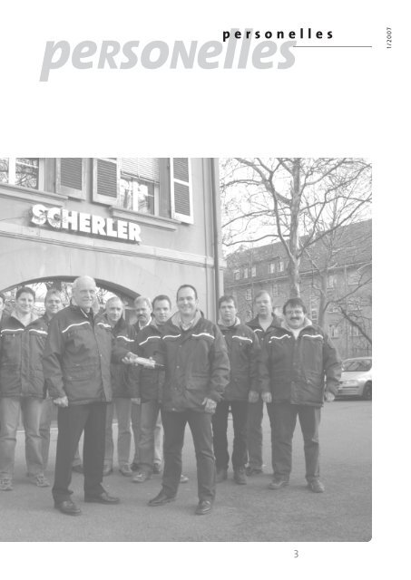 Scherler News 1/2007 - Scherler AG