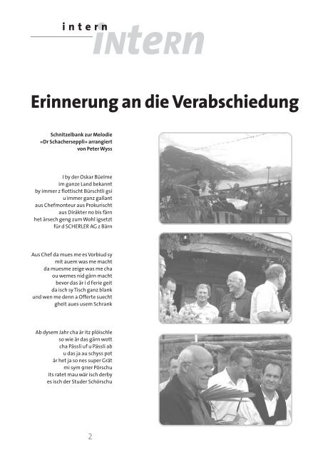 Scherler News 2/2007 - Scherler AG