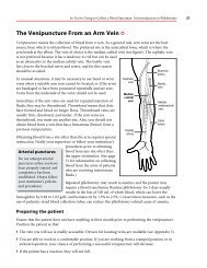 The Venipuncture From an Arm Vein