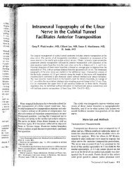 Intraneurai Topography of the Ulnar Nerve in the Cubital Tunnel ...