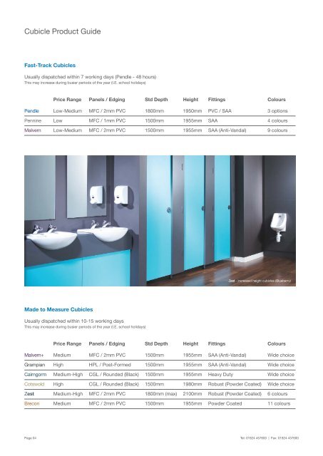 Cubicle Centre Ltd - Toilet Cubicles & Washroom Systems