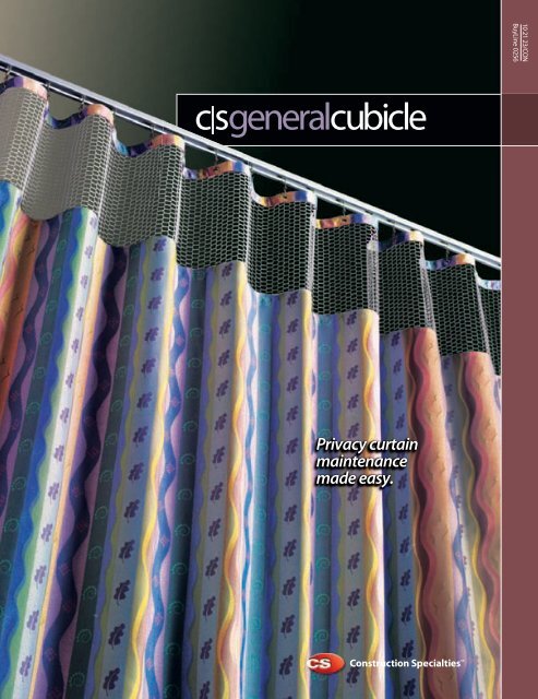 C S General Cubicle Curtains C S General Cubicle Curtains, Cubicle Curtain Track Specification