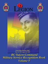 Volume 5 - Legion BC/Yukon Command Website