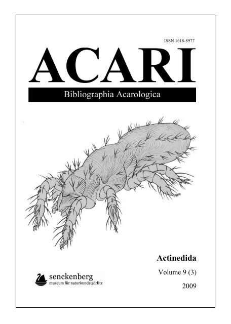 Actinedida 8 - Senckenberg